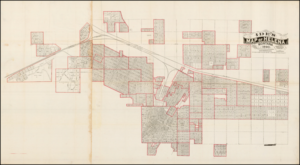 57-Montana Map By Arthur W. Ide