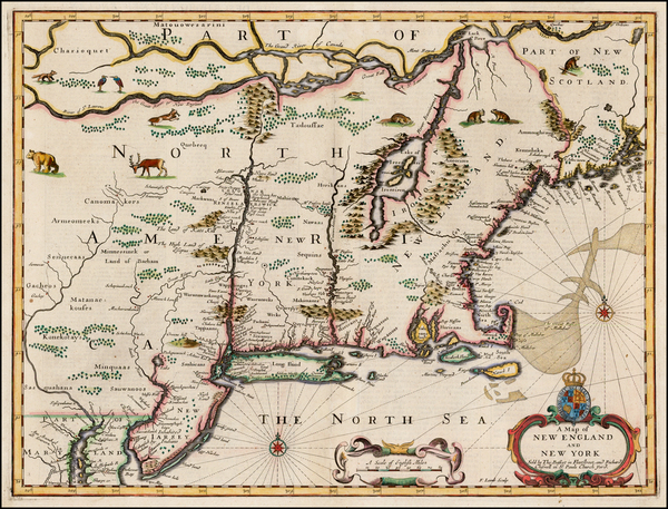 30-New England and Mid-Atlantic Map By John Speed