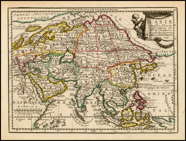 96-Asia and Asia Map By Jacques Chiquet