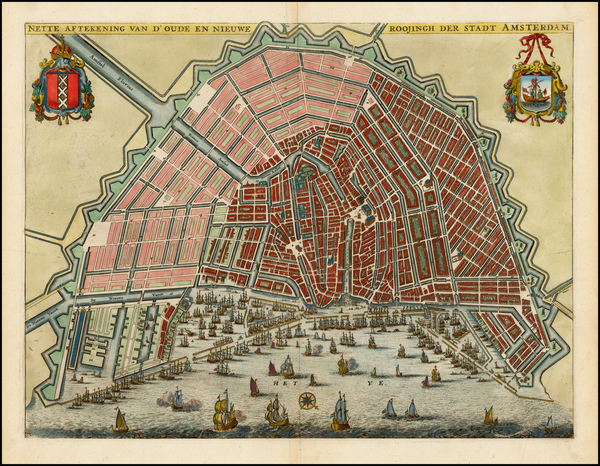 89-Netherlands Map By Olfert Dapper