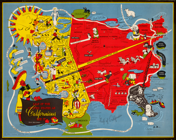 41-California Map By Oren Arnold