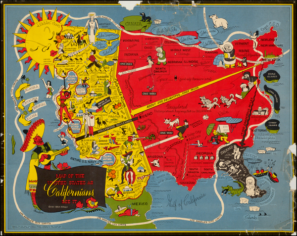 76-California Map By Oren Arnold