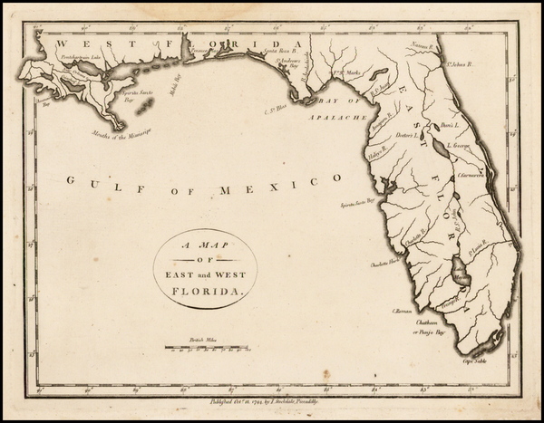 35-Florida and South Map By John Stockdale