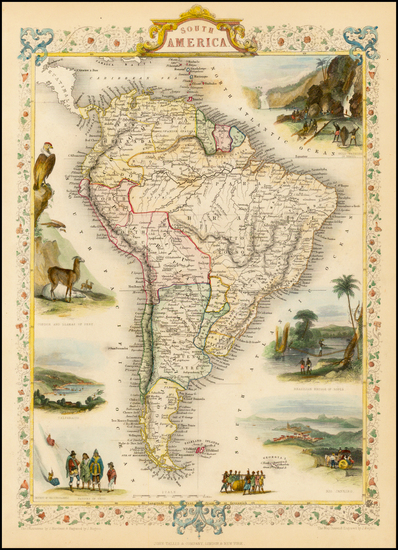 0-South America Map By John Tallis