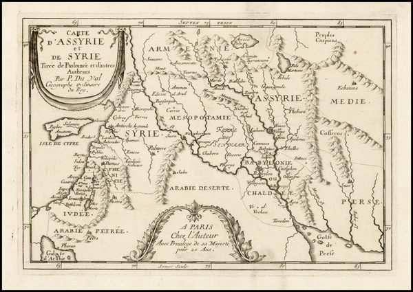 87-Other Islands, Middle East and Holy Land Map By Pierre Du Val