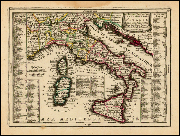 18-Italy Map By Jacques Chiquet