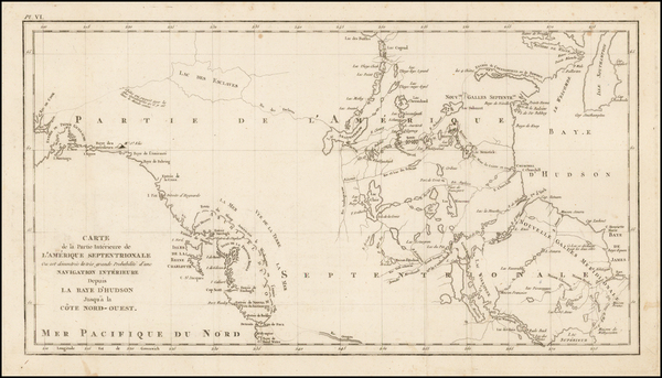 4-Plains, Alaska, Canada and Western Canada Map By John Meares