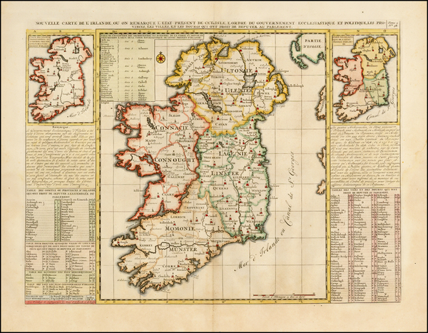 82-Ireland Map By Henri Chatelain