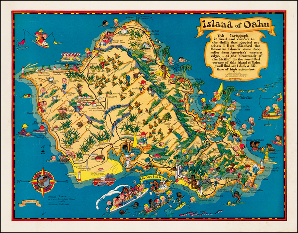 99-Hawaii and Hawaii Map By Ruth Taylor White
