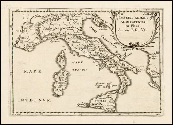 9-Italy Map By Pierre Du Val