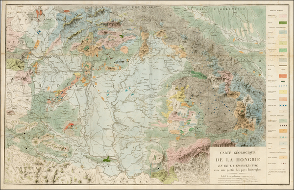 34-Hungary and Romania Map By Francois-Sulpice Beudant