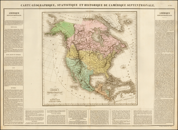 39-United States, North America and Canada Map By Jean Alexandre Buchon