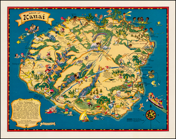 88-Hawaii and Hawaii Map By Ruth Taylor White