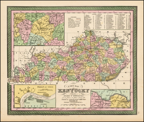 10-South Map By Thomas, Cowperthwait & Co.
