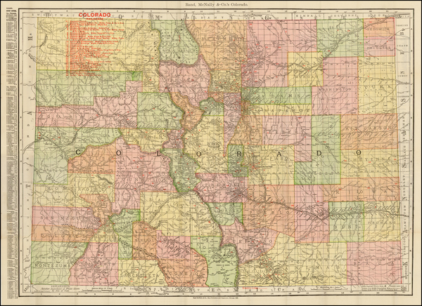 46-Southwest and Rocky Mountains Map By Rand McNally & Company