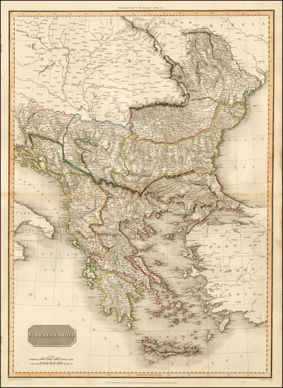 31-Balkans, Turkey and Greece Map By John Pinkerton