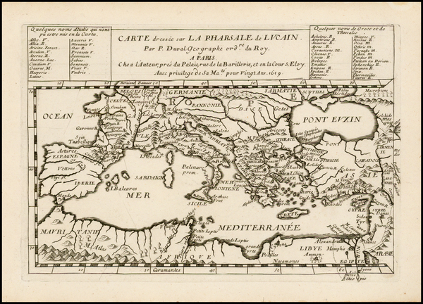 31-Mediterranean Map By Pierre Du Val
