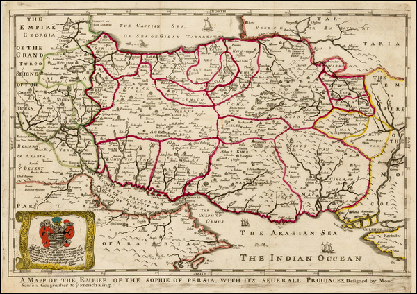 86-Central Asia & Caucasus and Middle East Map By Richard Blome