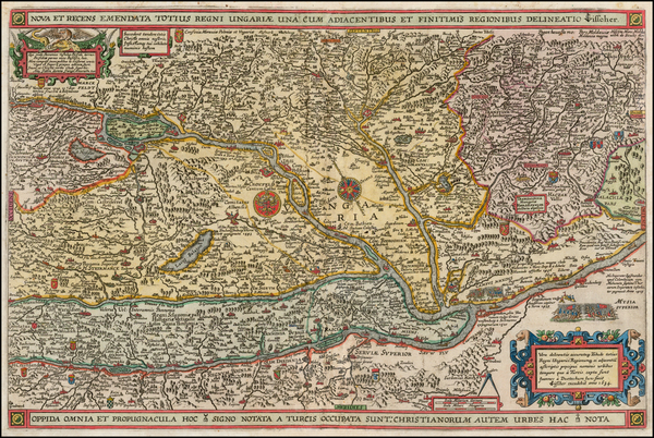 47-Hungary, Romania and Balkans Map By Claes Janszoon Visscher