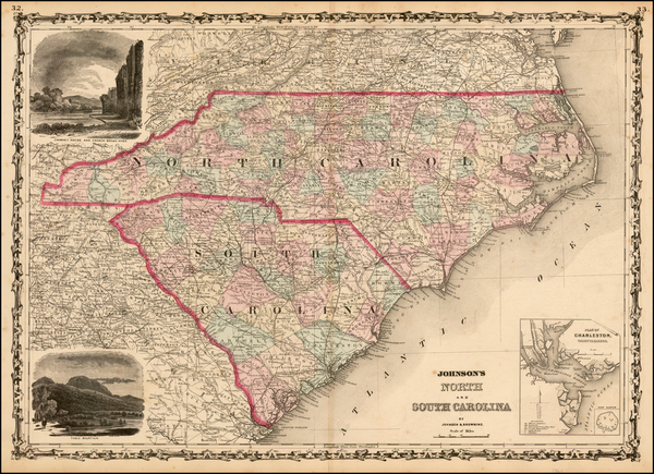 59-Southeast Map By Alvin Jewett Johnson  &  Ross C. Browning