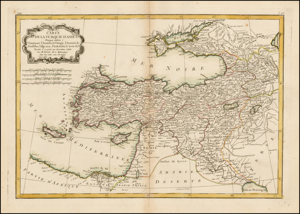 92-Central Asia & Caucasus, Middle East and Turkey & Asia Minor Map By Rigobert Bonne