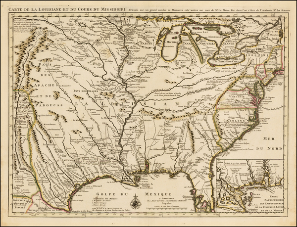 46-South, Southeast, Midwest and Southwest Map By Johannes Covens  &  Cornelis Mortier