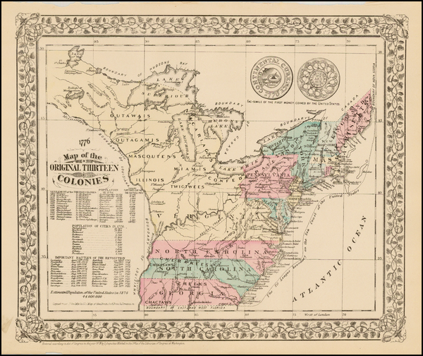 24-United States Map By Samuel Augustus Mitchell Jr.