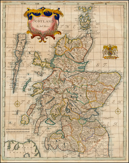 39-Scotland Map By Robert Morden