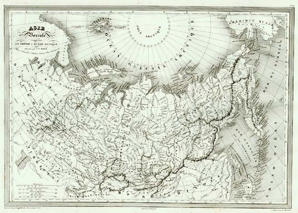 33-World, Polar Maps, Asia, Japan, Central Asia & Caucasus and Russia in Asia Map By Charles V