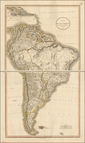 41-South America Map By John Cary