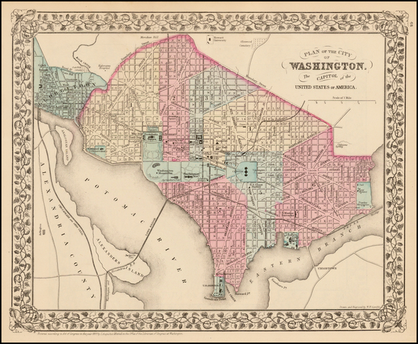 85-Mid-Atlantic Map By Samuel Augustus Mitchell Jr.