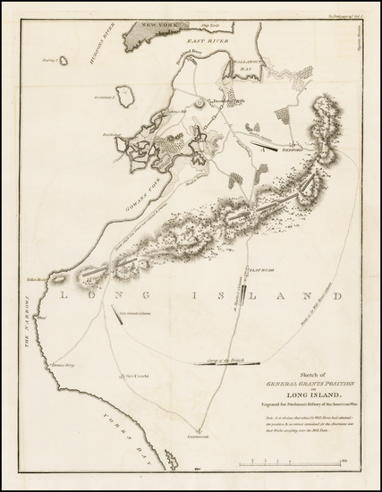 86-New York and New York City Map By Charles Stedman / William Faden