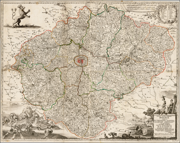 93-Czech Republic & Slovakia Map By Mauritius Vogt