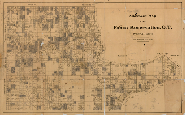 55-Plains and Oklahoma & Indian Territory Map By R. S. Steele