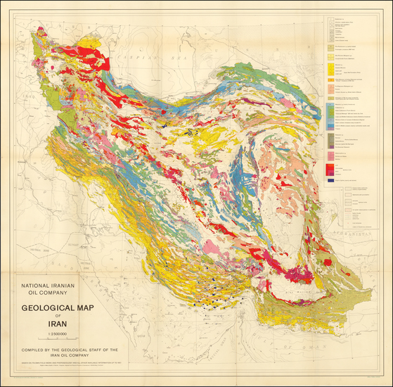 41-Central Asia & Caucasus and Middle East Map By National Iranian Oil Company