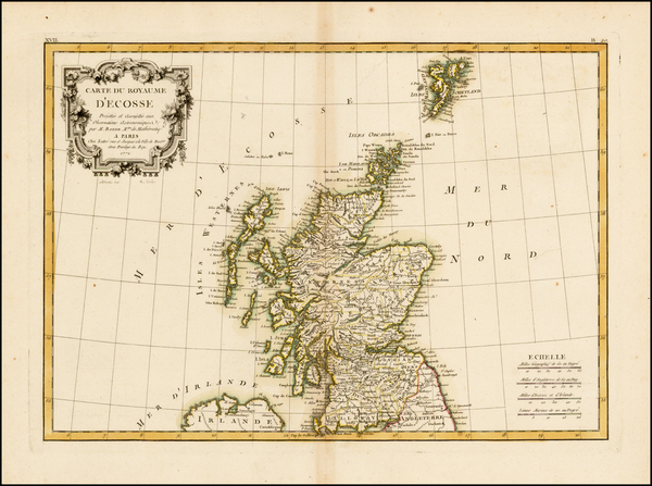 52-Scotland Map By Rigobert Bonne