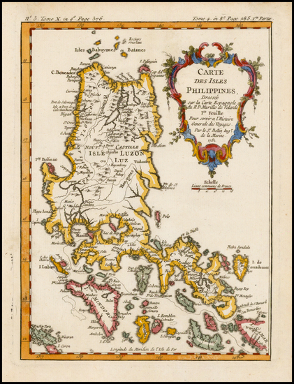 14-Philippines Map By Jacques Nicolas Bellin