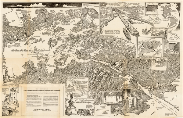 0-Central America Map By Panama Railroad Company