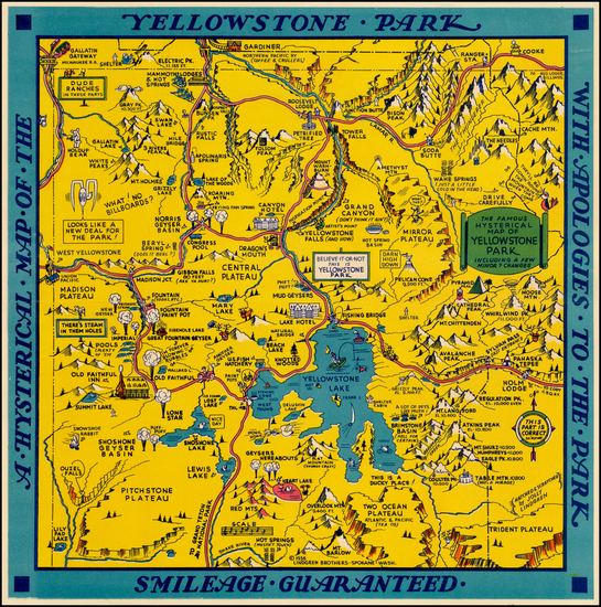 93-Rocky Mountains Map By Lindgren Brothers