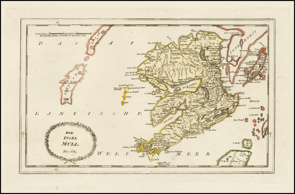 12-Scotland Map By Franz Johann Joseph von Reilly