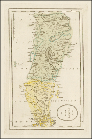68-Scotland Map By Franz Johann Joseph von Reilly