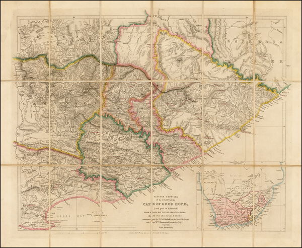 99-South Africa Map By Aaron Arrowsmith