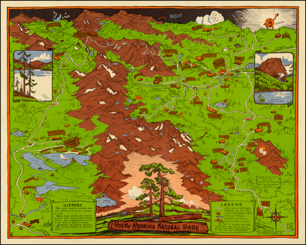 99-Rocky Mountains Map By Rocky Mountain Motor Co. / Richardson Rome