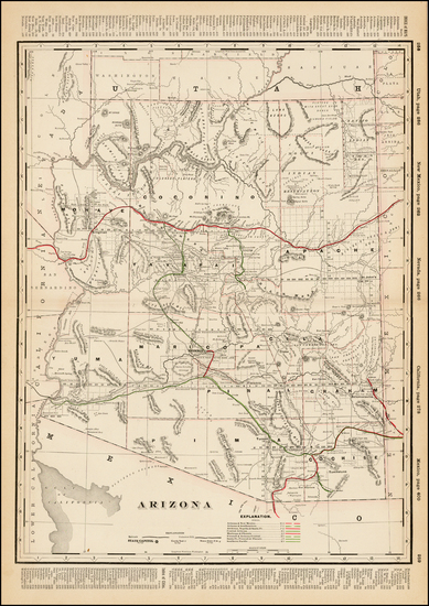 34-Southwest Map By George F. Cram