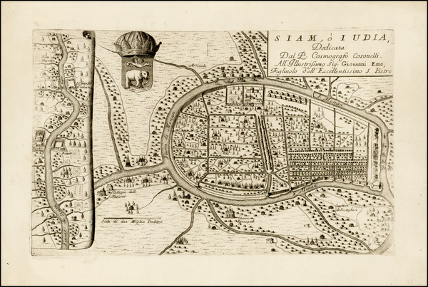 14-Southeast Asia Map By Vincenzo Maria Coronelli