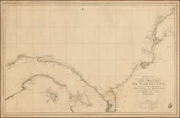 99-Central America and South America Map By Direccion Hidrografica de Madrid