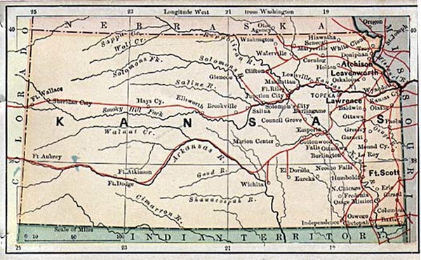 38-Midwest and Plains Map By The Bradstreet Company