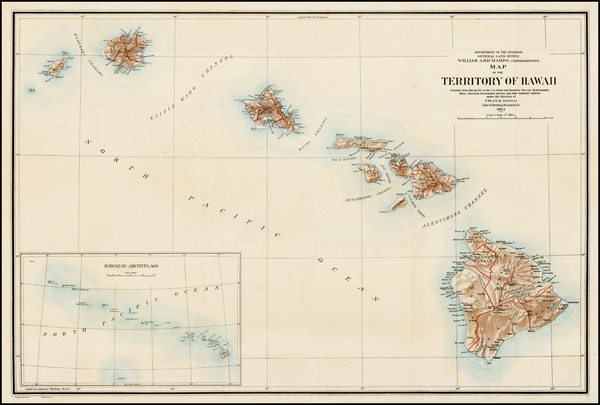 94-Hawaii and Hawaii Map By U.S. General Land Office