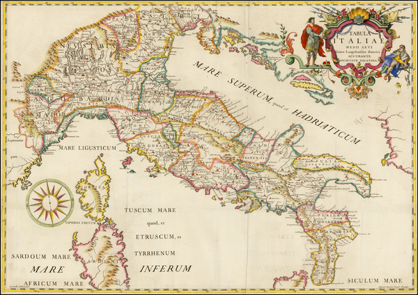 1-Italy Map By Giovanni Giacomo Spinelli