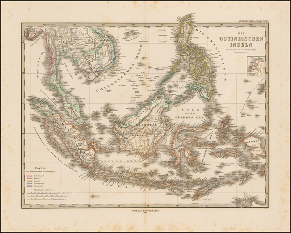 21-Southeast Asia and Philippines Map By Adolf Stieler